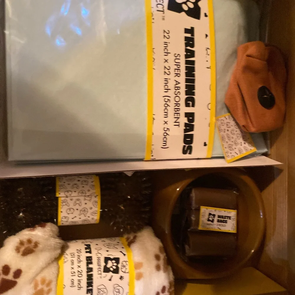 Pawfect Puppy Starter Kit - Black, White & Yellow Box